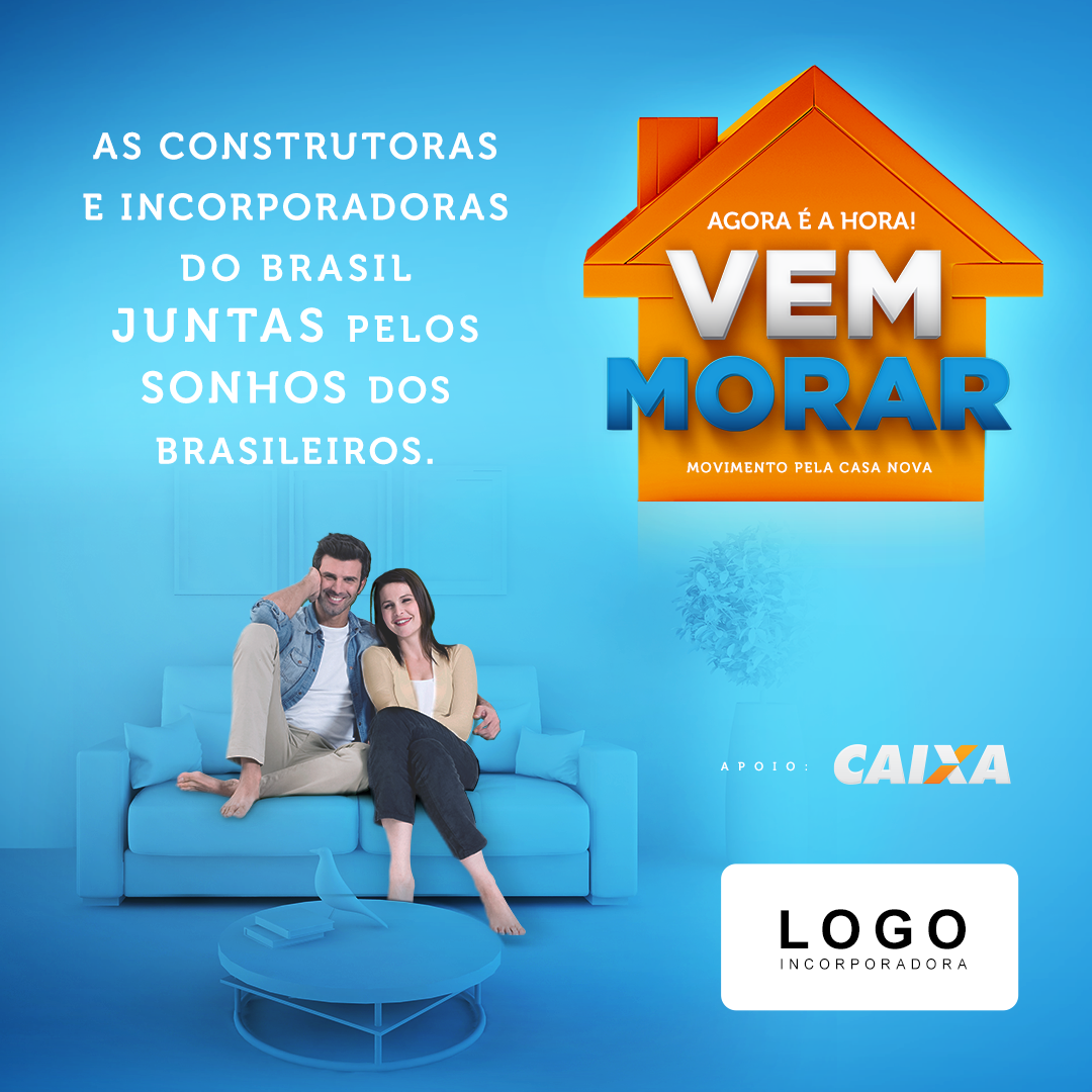 Imagem ilustrativa da campanha "Vem Morar"